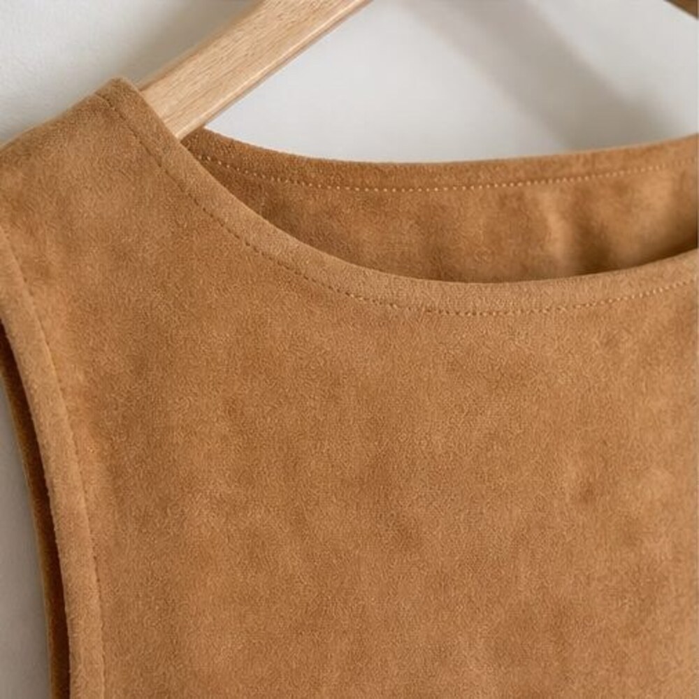 Camel Ruffle Blouse - Picture 4 of 6